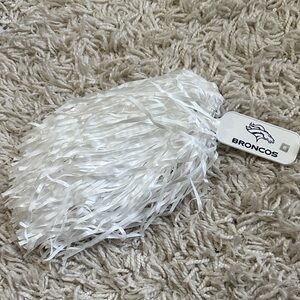 Denver Broncos White Cheer Pom Pom